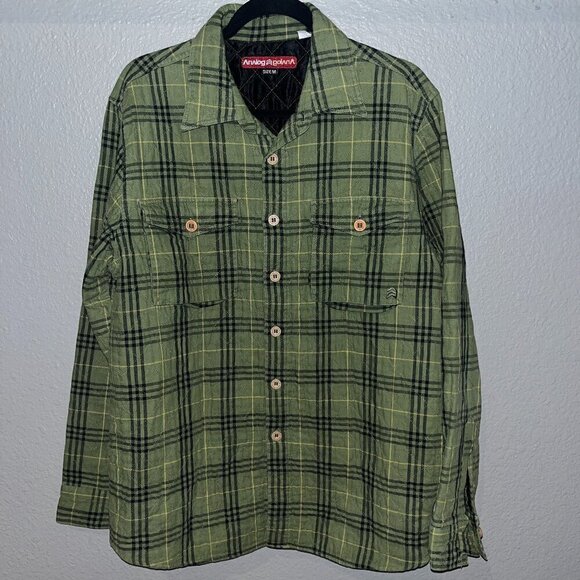 Vintage ANALOG Plaid Quilted Shacket Shirt Jacket- Made in Portugal -EUC -Size M - Picture 1 of 16